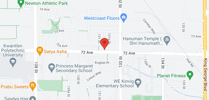 map of 13129 72 AVENUE